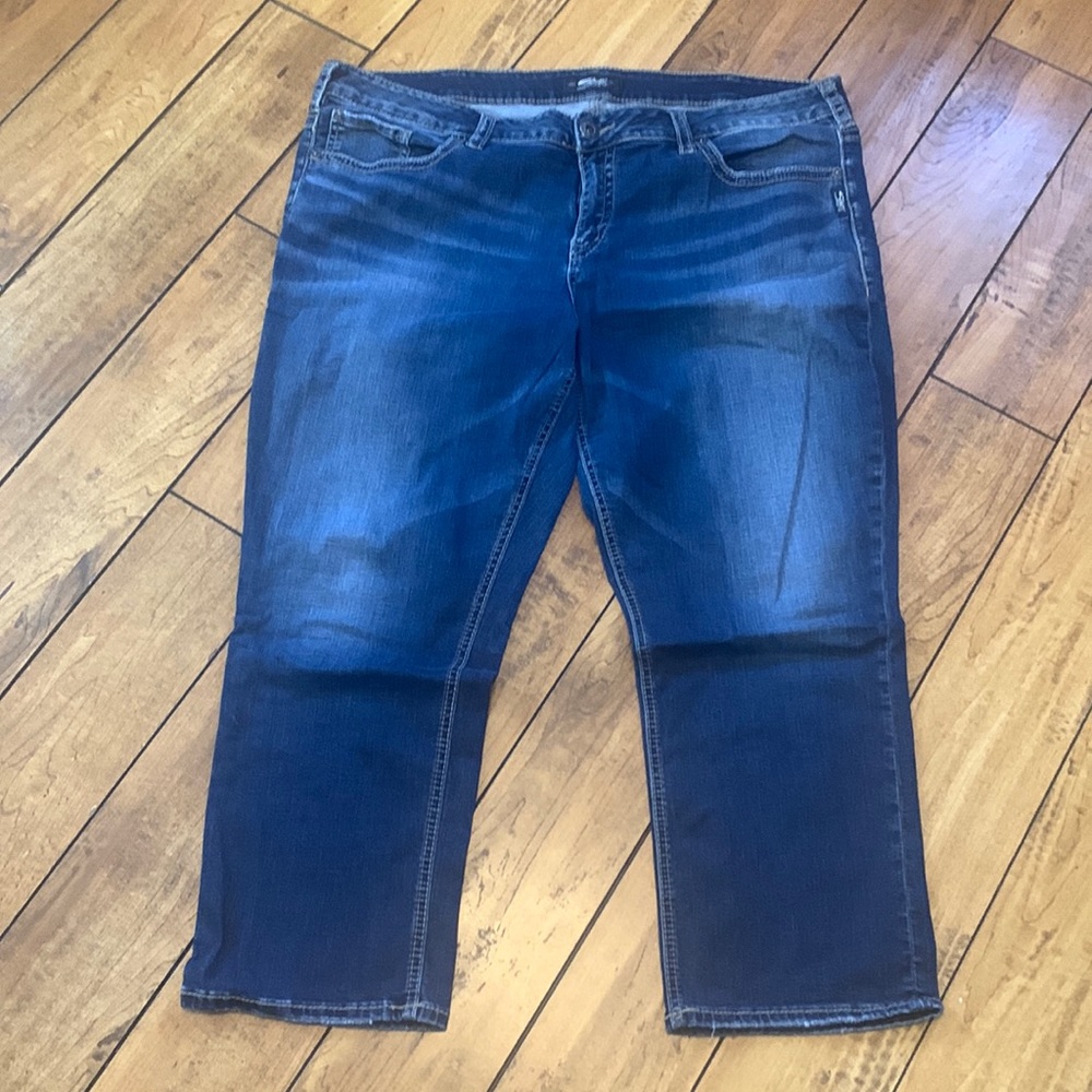 Silver Elyse jean capris
